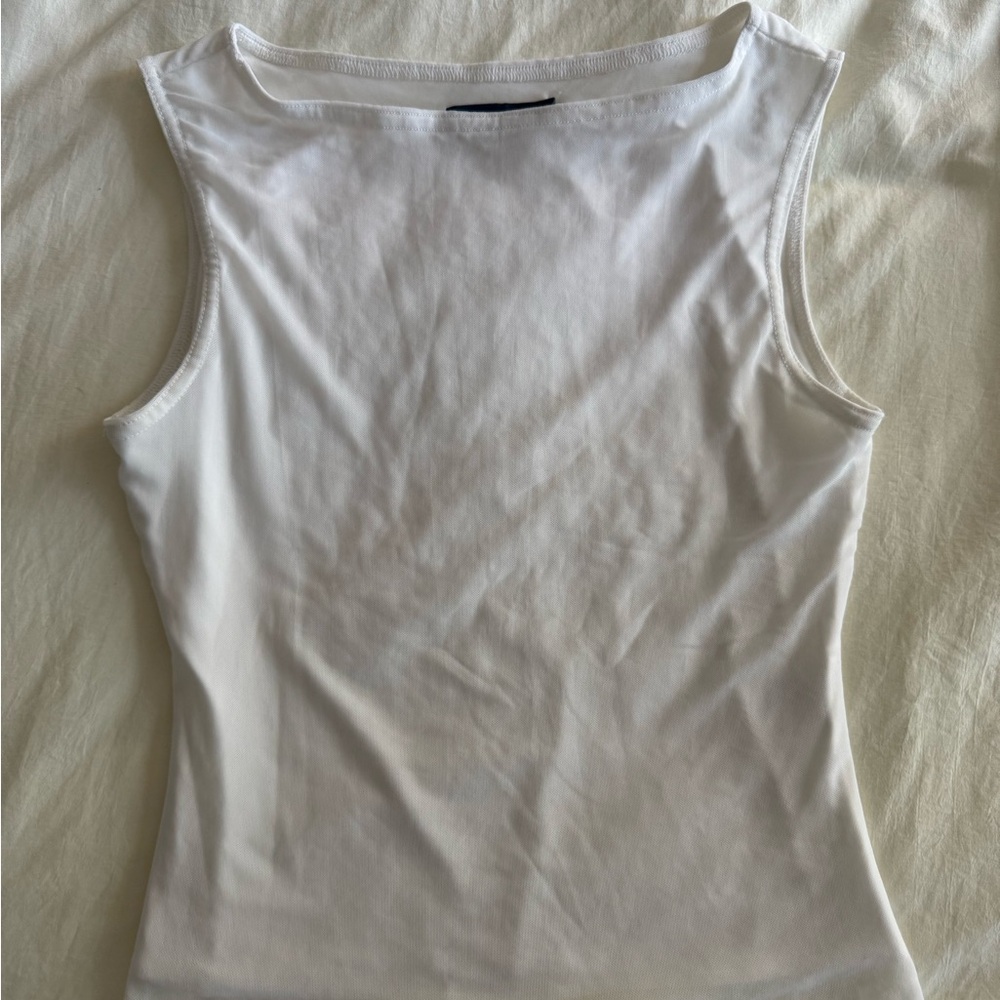White Sleeveless Top
